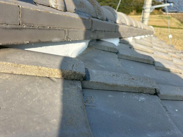 香川県高松市にて屋根修理〈瓦屋根の漆喰工事〉の施工後写真